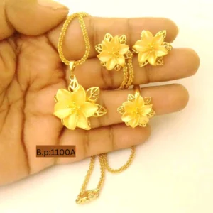 Simple Gold plated jeweler – locket-chain-earrings for women-950A