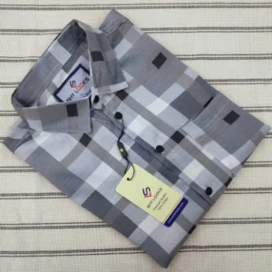 Luxury China Magnet Cotton Stripped full Sleeve Print Shirt-1400A