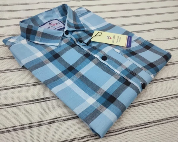 Luxury China Magnet Cotton Stripped full Sleeve Print Shirt-1400A