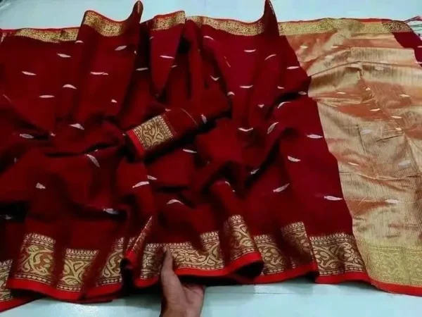 Half silk booty saree_1000A