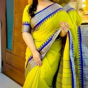 Half silk booty saree_1000A