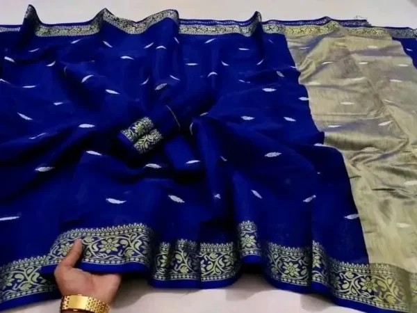 Half silk booty saree_1000A